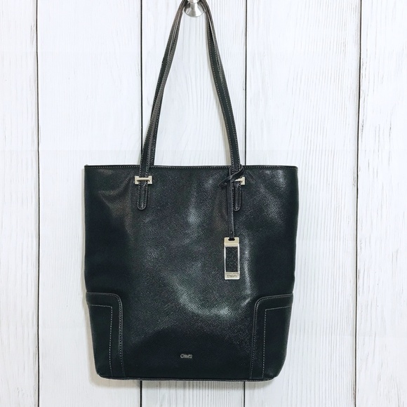 Chaps Ralph Lauren Handbags - Ralph Lauren Chaps Black & Silver Tote Hand Bag.